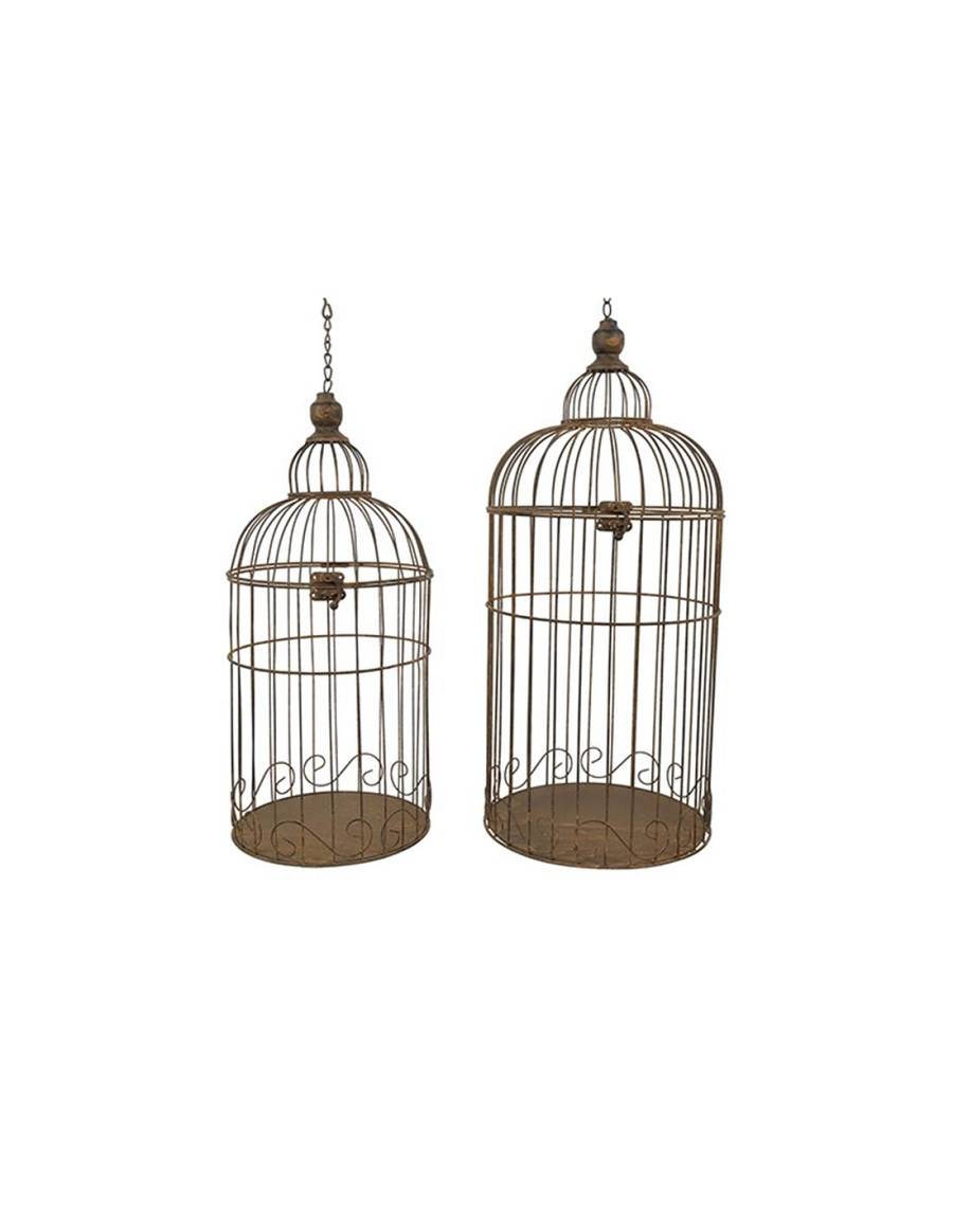 Κλουβί μεταλλικό rusty Φ25Η70cm