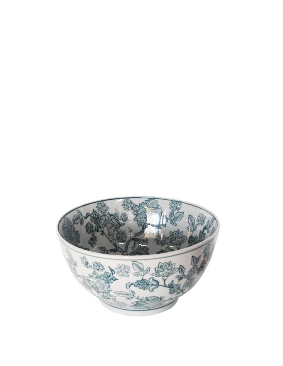 Μπωλ celadon green porc.flower 25,5Χ13cm