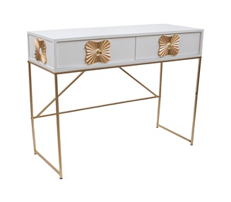 ΕΠΙΠΛΟ ΚΟΝΣΟΛΑ MDF ΛΕΥΚΗ ΧΡΥΣΗ 100Χ39Χ77ΕΚ