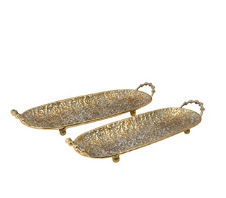 ΜΕΤΑΛΛΙΚΕΣ ΠΙΑΤΕΛΛΕΣ ΣΕΤ 2 ΤΕΜΑΧΙΑ    55,5Χ21Χ9,5ΕΚ ΚΑΙ 51,5Χ17,5Χ8ΕΚ