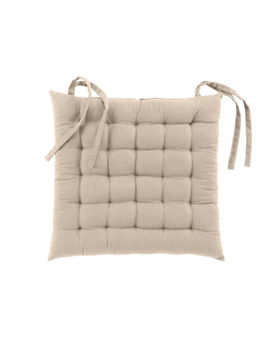 Μαξιλάρι καρέκλας RECYCLED COTTON μπεζ 38x38cm