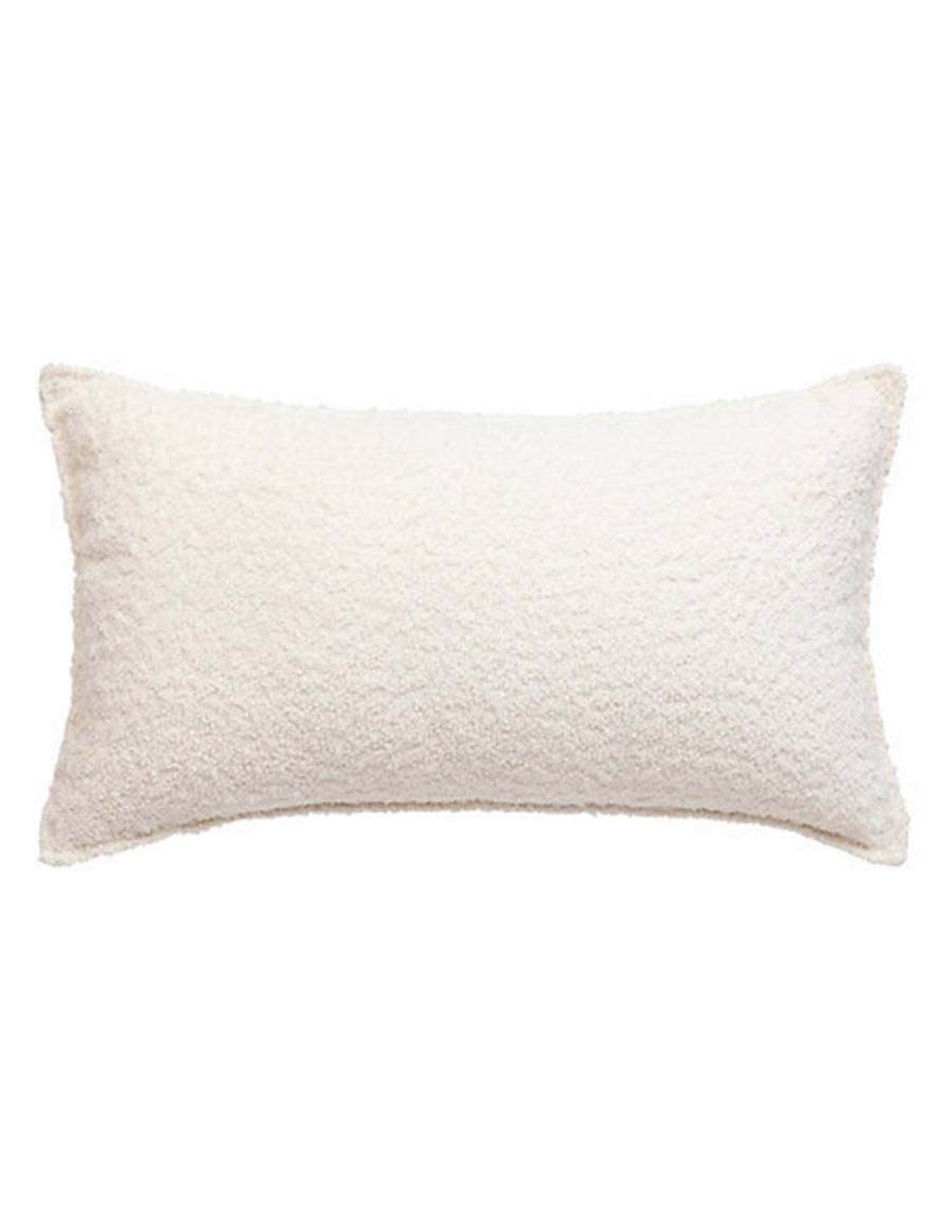 Μαξιλάρι λευκό μπουκλέ 30x50cm