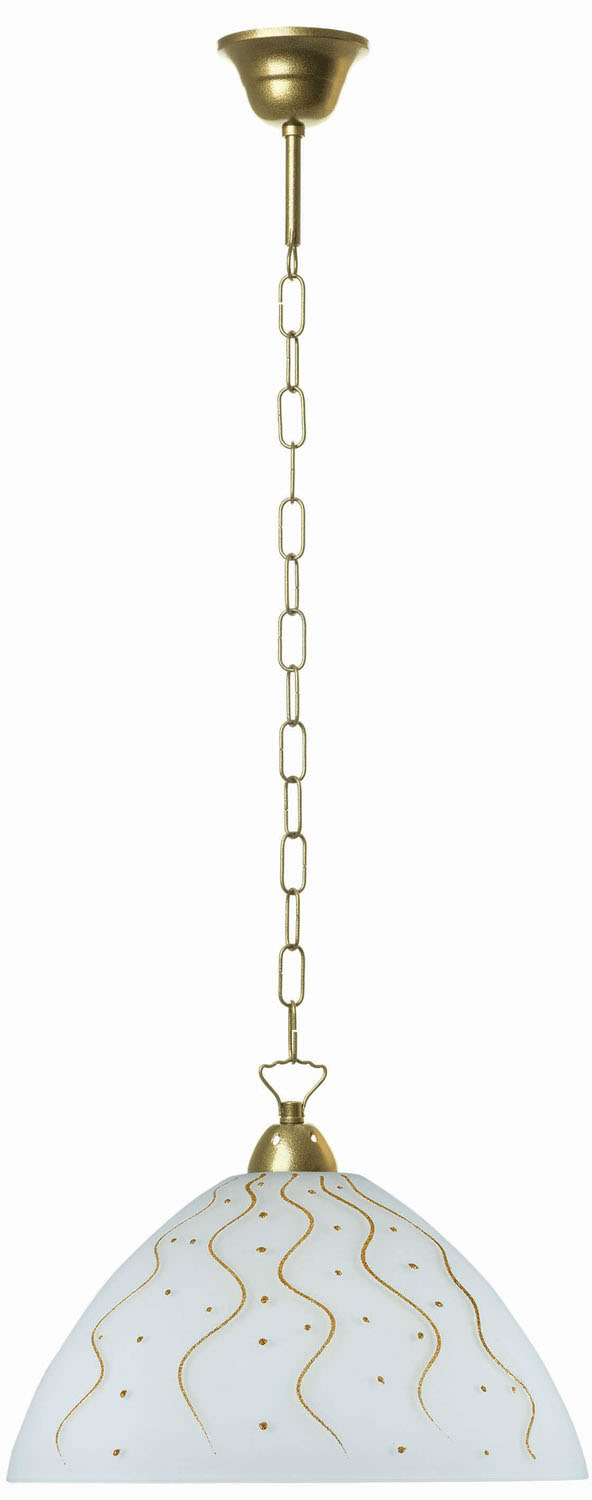 Φωτιστικό μονόφωτο γυαλί χρυσό Ε27 Φ36