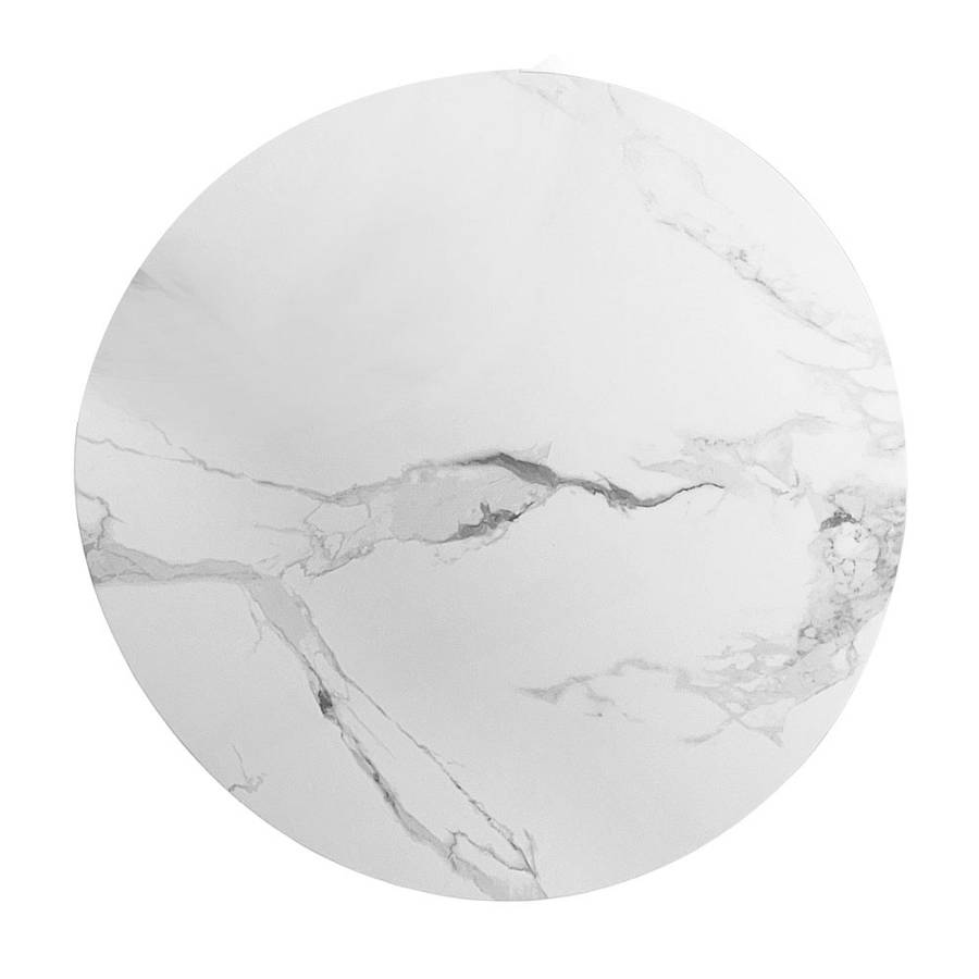 KAIA COFFEE TABLE SET 2ΤΕΜ ΛΕΥΚΟ ΜΑΥΡΟ 70x70x40