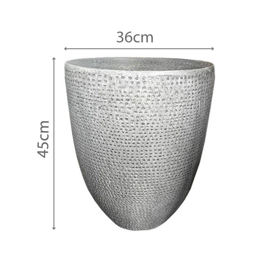 AFRICA SIDE TABLE ΓΚΡΙ 36x36x45