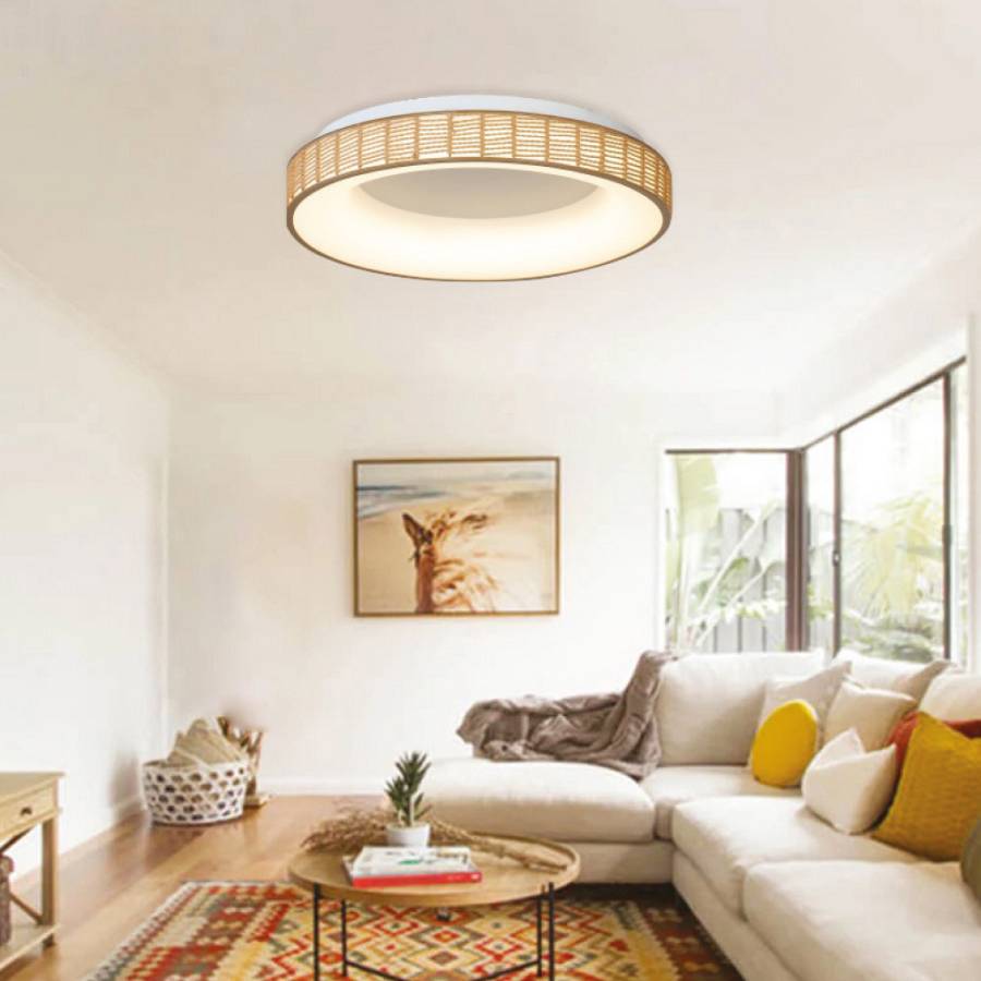 Inlight Πλαφονιέρα Οροφής LED από σχοινί 3CCT, 25W D:50x9,5cm (42042)