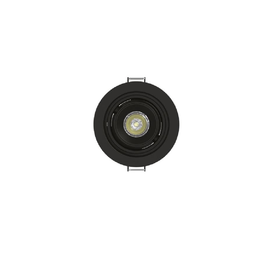 Inlight Downlight σποτ 7W 3CCT σε μαύρη απόχρωση (X00230B)