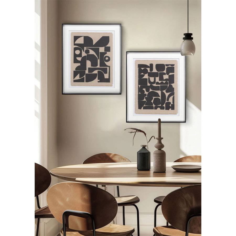 DO MORE ΠΙΝΑΚΑΣ ΔΙΑΚΟΣΜΗΣΗΣ 50x60x4 ΓΥΑΛΙ ΛΕΥΚΟ ΜΑΥΡΟ ΞΥΛΟ ΜΑΥΡΟ