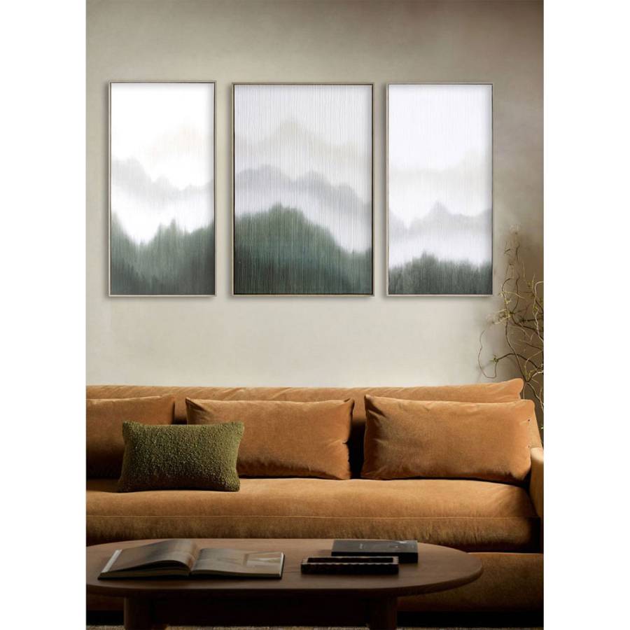 LOST IN NATURE ΠΙΝΑΚΑΣ ΔΙΑΚΟΣΜΗΣΗΣ 45x90x5 ΚΑΜΒΑΣ ΛΕΥΚΟ ΠΡΑΣΙΝΟ ΞΥΛΟ ΦΥΣΙΚΟ