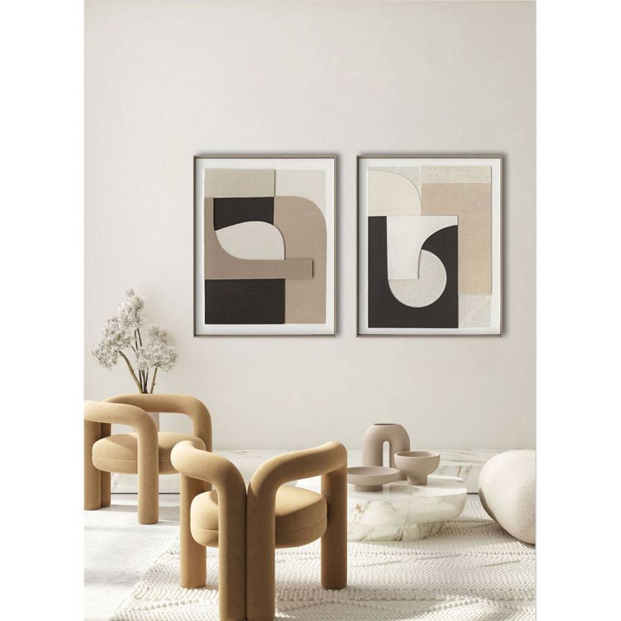 HORM ΠΙΝΑΚΑΣ ΔΙΑΚΟΣΜΗΣΗΣ 80x100x5 ΚΑΜΒΑΣ ΛΕΥΚΟ ΜΠΕΖ ΜΑΥΡΟ ΞΥΛΟ ΦΥΣΙΚΟ