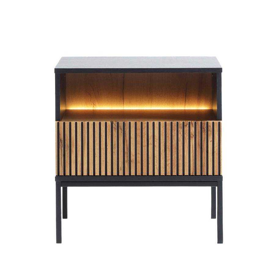 MYSTERY ΚΟΜΟΔΙΝΟ 1ΣΥΡΤΑΡΙ 1ΡΑΦΙ ΦΥΣΙΚΟ ΣΚΟΥΡΟ ΜΑΥΡΟ 54x39x56