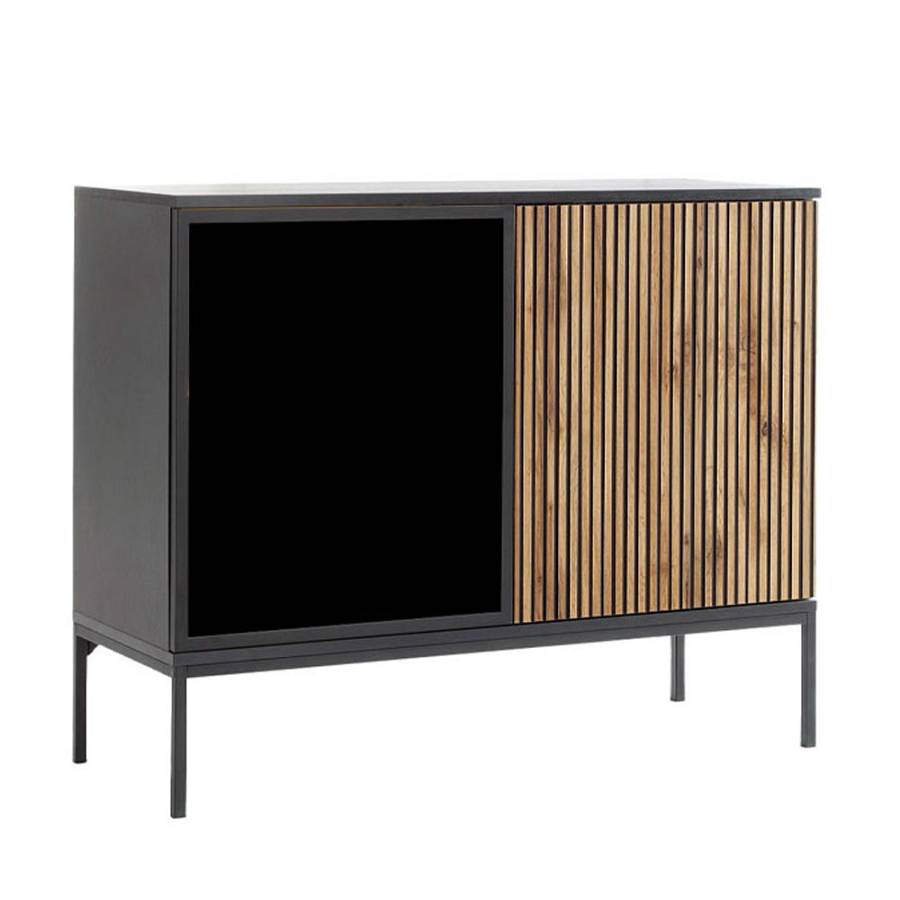 MYSTERY ΚΟΜΟΤΑ 2ΠΟΡΤΕΣ ΦΥΣΙΚΟ ΣΚΟΥΡΟ ΜΑΥΡΟ 104x39x83