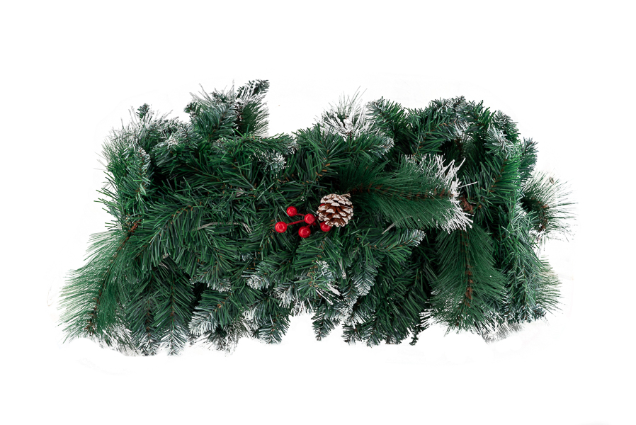 ΧΡΙΣΤΟΥΓΕΝΝΙΑΤΙΚΗ ΓΥΡΛΑΝΤΑ ΜΕ ΚΟΥΚΟΥΝΑΡΕΣ ΚΑΙ ΓΚΙ ΧΙΟΝΙΣΜΕΝΗ