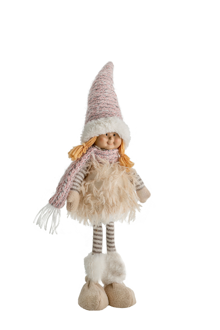 ΚΟΥΚΛΑ ΟΡΘΙΑ   ΜΠΕΖ ΜΕ ΡΟΖ ΚΑΠΕΛΟ 14Χ8Χ42ΕΚ