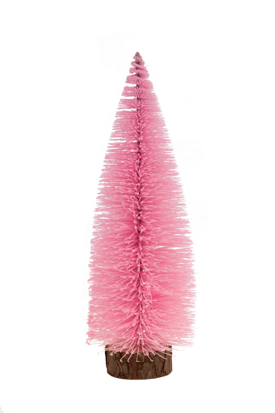 ΧΡΙΣΤΟΥΓΕΝΝΙΑΤΙΚΟ ΔΕΝΤΡΟ ΑΠΌ ΣΙΖΑΛ ΜΕΤΑΞΙ ΡΟΖ  ΜΕ ΓΚΛΙΤΕΡ ΜΕ ΞΥΛΙΝΗ ΒΑΣΗ 25ΕΚ ΥΨΟΣ