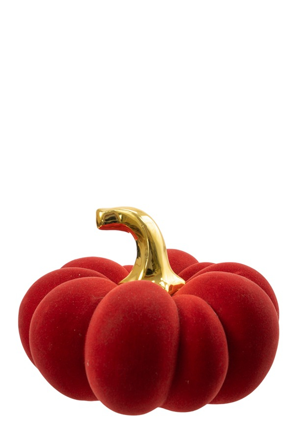 ΚΕΡΑΜΙΚΗ ΚΟΛΟΚΥΘΑ ΚΕΡΑΜΙΚΗ ΒΕΛΟΥΔΙΝΗ ΚΟΚΚΙΝΗ ΜΕ ΧΡΥΣΟ ΚΟΤΣΑΝΙ 19Χ17,5Χ12,8ΕΚ