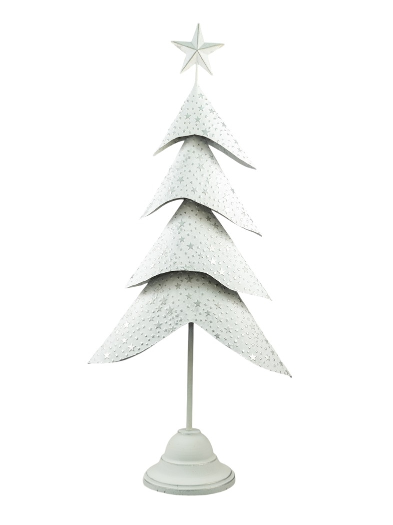 ΜΕΤΑΛΛΙΚΟ ΔΕΝΤΡΟ ΜΕ ΑΣΤΕΡΙΑ ΛΕΥΚΟ ΧΡΥΣΟ 31Χ16Χ78,5ΕΚ