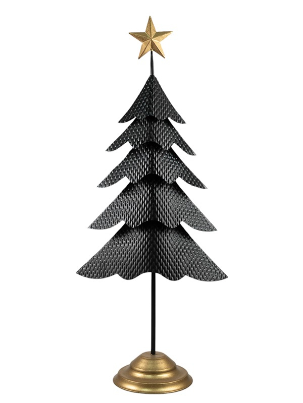 ΜΕΤΑΛΛΙΚΟ ΧΡΙΣΤΟΥΓΕΝΝΙΑΤΙΚΟ ΔΕΝΤΡΟ ΜΑΥΡΟ  ΧΡΥΣΟ  ΣΦΥΡΙΛΑΤΟ 32Χ17,5Χ78,5ΕΚ