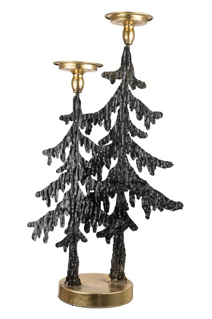 ΧΡΙΣΤΟΥΓΕΝΝΙΑΤΙΚΑ ΔΕΝΤΡΑ  ΜΕΤΑΛΛΙΚΑ  ΚΗΡΟΠΗΓΙΟ ΧΡΥΣΑ ΜΑΥΡΑ  ΤΡΙΑ  ΣΕ ΒΑΣΗ 33Χ20,5Χ64ΕΚ