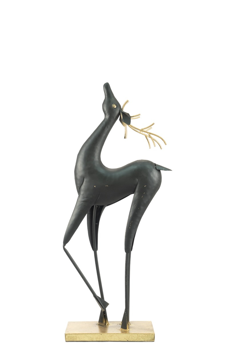 ΧΡΙΣΤΟΥΓΕΝΝΙΑΤΙΚΟΣ ΤΑΡΑΝΔΟΣ ΜΕΤΑΛΛΙΚΟΣ ΧΡΥΣΟΣ ΜΑΥΡΟΣ ΣΕ ΒΑΣΗ  24,5Χ10Χ55,5ΕΚ