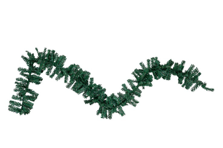 ΧΡΙΣΤΟΥΓΕΝΝΙΑΤΙΚΗ ΓΥΡΛΑΝΤΑ PVC ΑΠΛΗ ΠΡΑΣΙΝΗ 270ΕΚ ME 260 ΚΛΑΔΙΑ