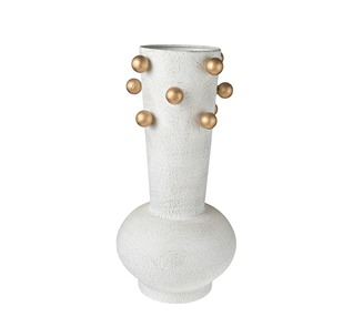 ΜΕΤΑΛΛΙΚΟ ΒΑΖΟ ΜΕ ΜΠΙΛΙΕΣ ΧΡΥΣΕΣ ΜΠΕΖ ΑΝΤΙΚΕ ΜΕ ΧΡΥΣΟ 20Χ20Χ39,5ΕΚ