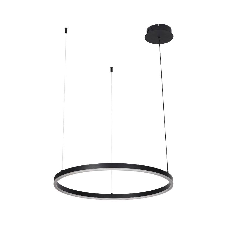 Inlight Κρεμαστό φωτιστικό LED 36W 3CCT (by switch on base) D:80cm (6095-AB-Black)