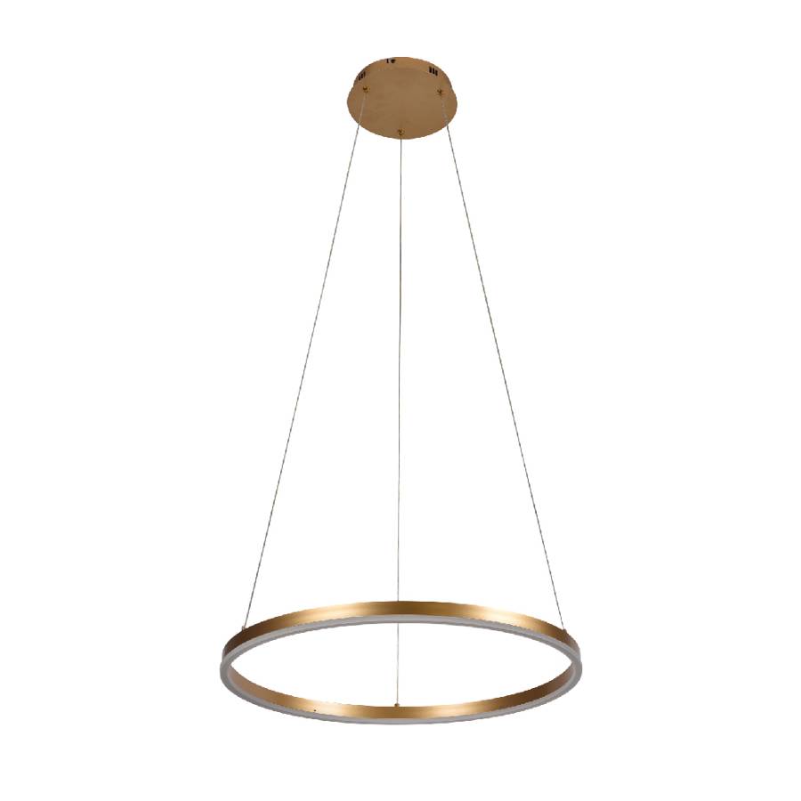 Inlight Κρεμαστό φωτιστικό LED 36W 3CCT (by switch on base) D:80cm (6095-AB-Silver)