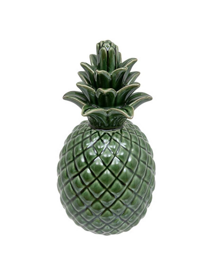 Ανανάς κεραμικός πράσινος 10x20cm