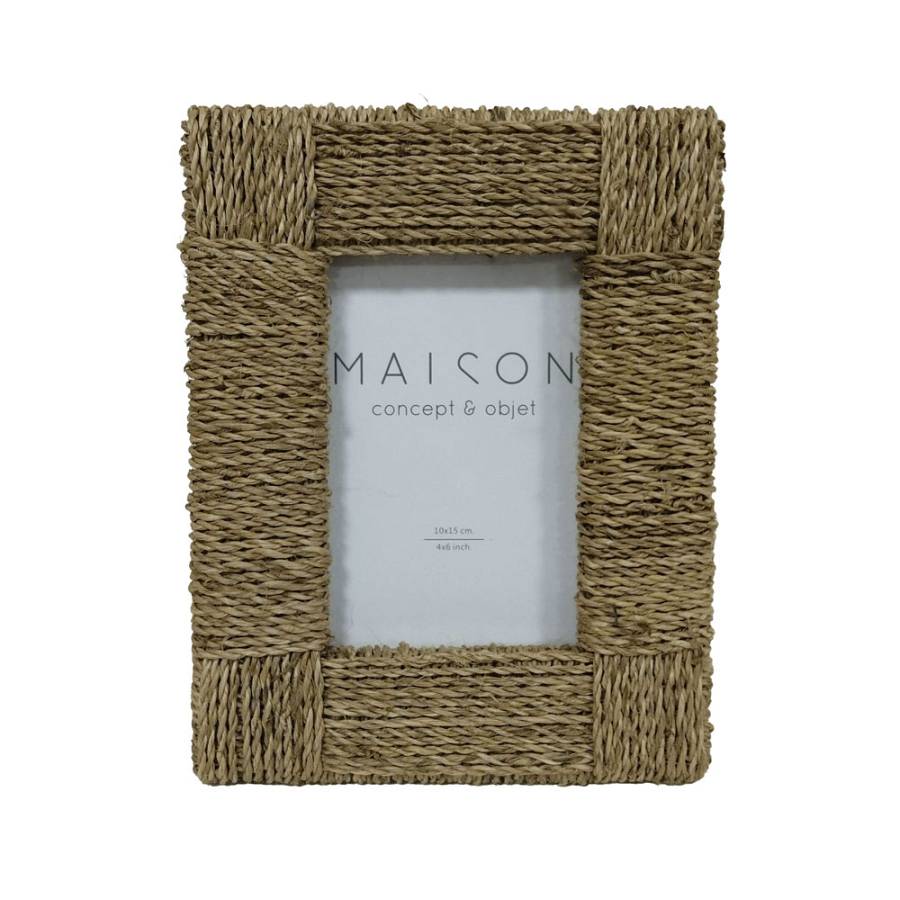 ZIBU ΚΟΡΝΙΖΑ 23x18x3 SEAGRASS ΦΥΣΙΚΟ ΓΥΑΛΙ