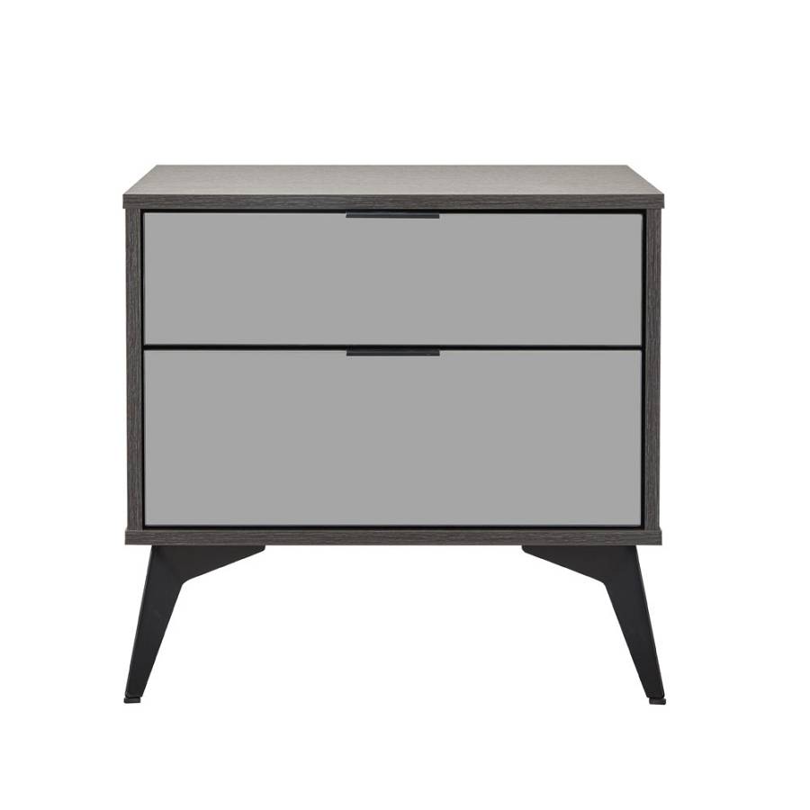 SPECCHIO ΚΟΜΟΔΙΝΟ 2ΣΥΡΤΑΡΙΑ ΜΑΥΡΟ OAK ΚΑΘΡΕΠΤΗΣ 58x39x55