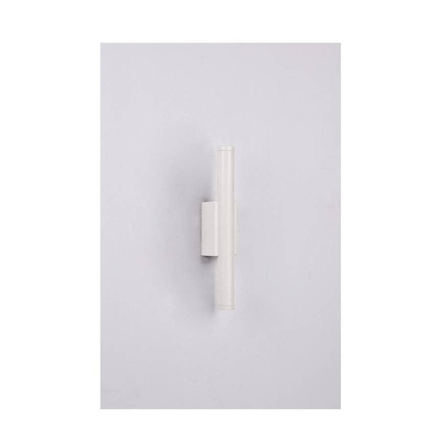 Inlight Επιτοίχιο φωτιστικό LED 2*5W 3000K σε λευκ΄ή απόχρωση απο αλουμίνιο D:30x6cm (43061-White)