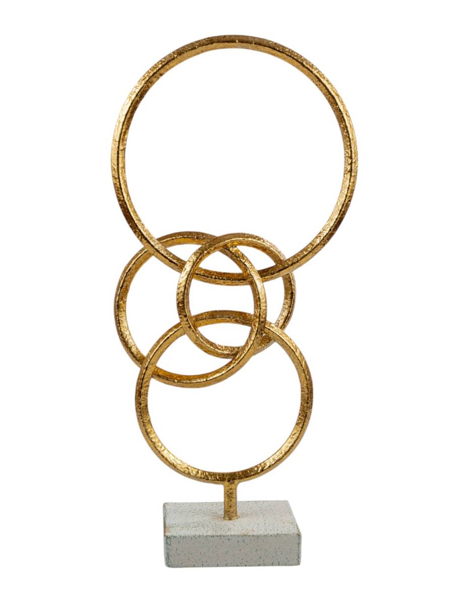 ΜΕΤΑΛΛΙΚΟ ΔΙΑΚΟΣΜΗΤΙΚΟ ΧΡΥΣΟ ΣΕ ΒΑΣΗ ΛΕΥΚΗ 19Χ8Χ40ΕΚ