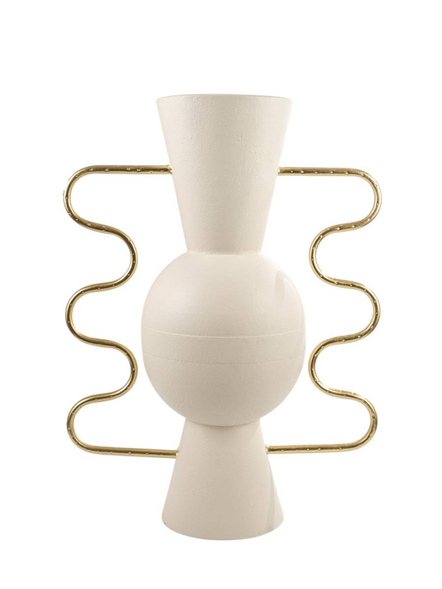 ΜΕΤΑΛΛΙΚΟ ΒΑΖΟ ΜΠΕΖ ΜΕ ΧΡΥΣΑ ΧΕΡΟΥΛΙΑ 39Χ20Χ50,5ΕΚ