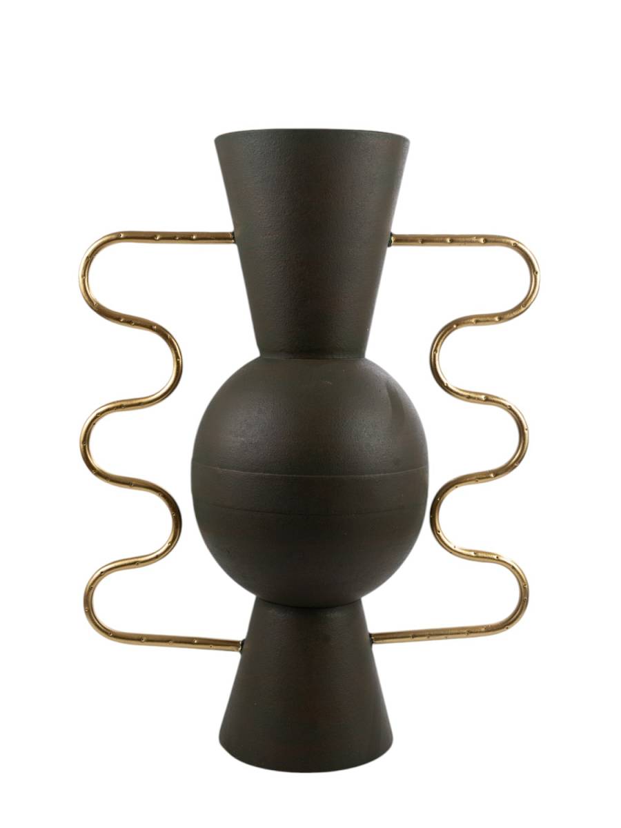 ΜΕΤΑΛΛΙΚΟ ΒΑΖΟ ΠΡΑΣΙΝΟ ΜΕ ΧΡΥΣΑ ΧΕΡΟΥΛΙΑ 39Χ20Χ50,5ΕΚ