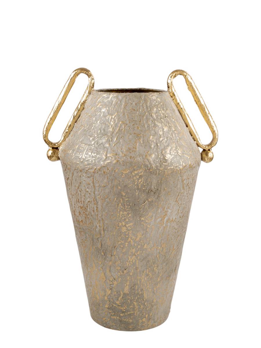 ΜΕΤΑΛΛΙΚΟ ΒΑΖΟ ΣΑΓΡΕ ΜΕ ΧΡΥΣΑ ΧΕΡΟΥΛΙΑ 33Χ26Χ46ΕΚ