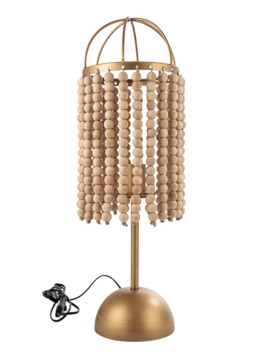 ΜΕΤΑΛΛΙΚΗ ΛΑΜΠΑ ΕΠΙΤΡΑΠΕΖΙΑ ΧΡΥΣΗ ΜΕ ΜΠΑΜΠΟΥ 19Χ19Χ33/61ΕΚ