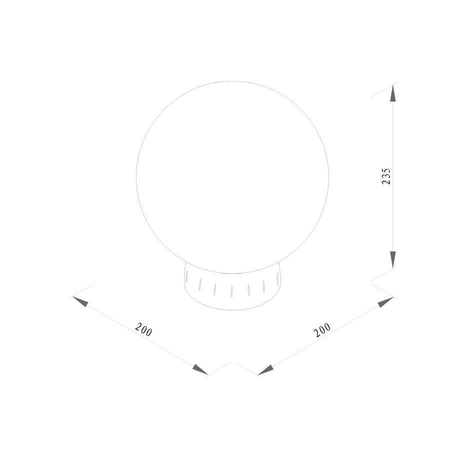 it-Lighting Evelyn Outdoor Wall Lamp Black 1xE27 D:200x200x235mm (80300914)