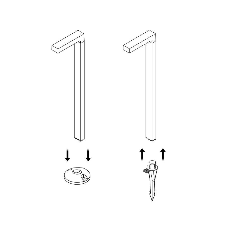 it-Lighting Pueblo - LED 6W 3000K Outdoor Spike / Stand Light in Black Color (80400611)