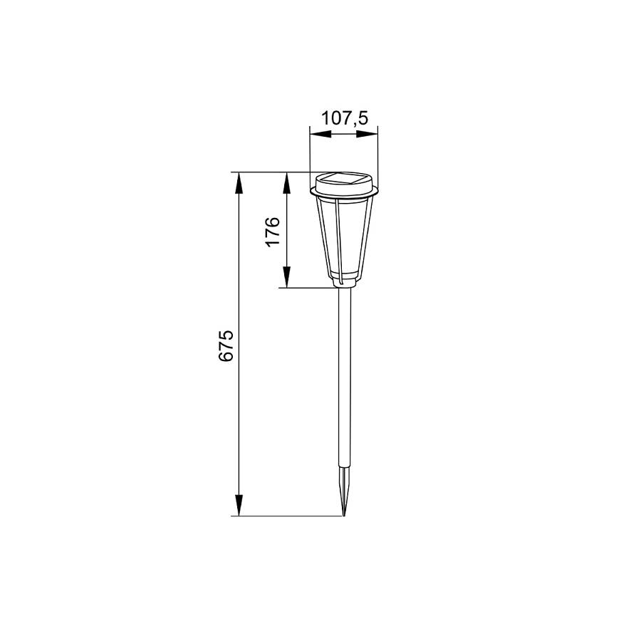 it-Lighting Lobella  -LED 1W 3000K Outdoor Spike Light in Black Color (80600411S)