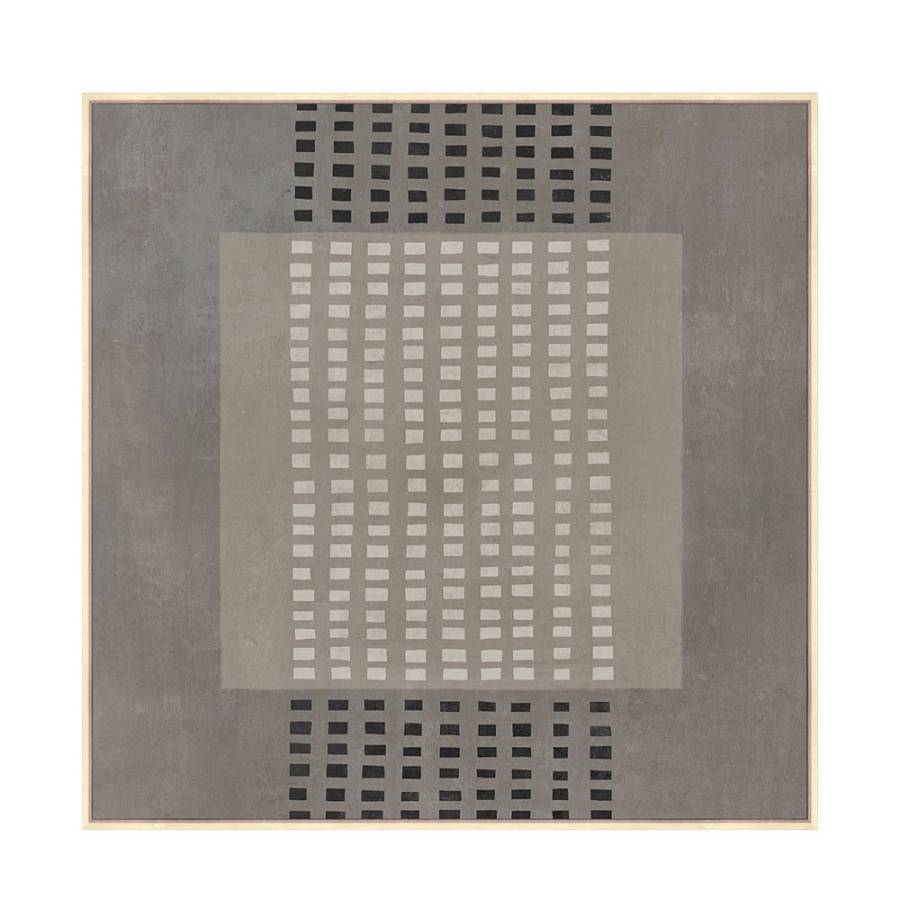 FRAMED DREAM ΠΙΝΑΚΑΣ ΔΙΑΚΟΣΜΗΤΙΚΟΣ ΜΕ ΚΟΡΝΙΖΑ 80x80x4 ΚΑΜΒΑΣ ΓΚΡΙ ΣΚΟΥΡΟ ΜΠΕΖ ΞΥΛΟ