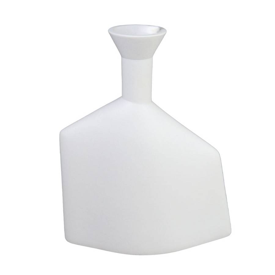 WAZOO ΔΙΑΚΟΣΜΗΤΙΚΟ ΒΑΖΟ 20x7x25.5 POLYRESIN ΛΕΥΚΟ