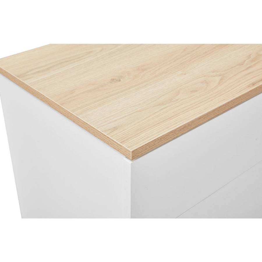 LUCIDO ΚΟΜΟΔΙΝΟ 2ΣΥΡΤΑΡΙΑ ΛΕΥΚΟ OAK ΦΥΣΙΚΟ 58x39x44.5