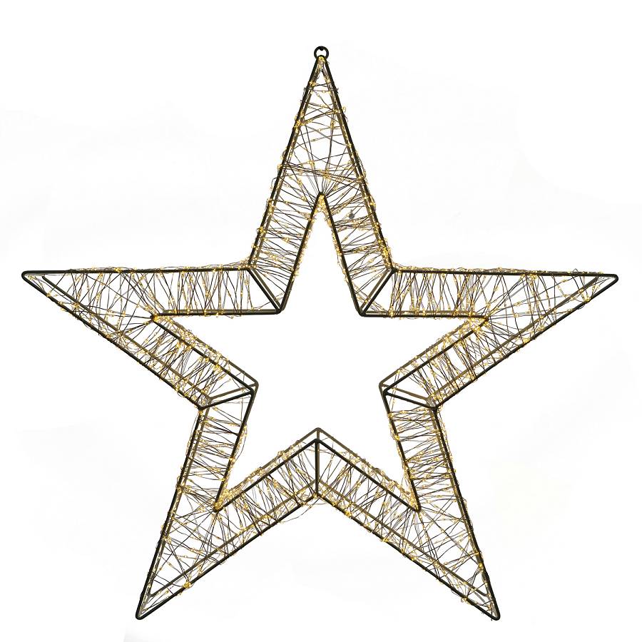 ΧΡΙΣΤΟΥΓΕΝΝΙΑΤΙΚΟ ΜΕΤΑΛΛΙΚΟ ΑΣΤΕΡΙ  58Χ8Χ55ΕΚ ΜΕ 1800 ΛΑΜΠΑΚΙΑ ΜΙΚΡΑ ΛΕΝΤ