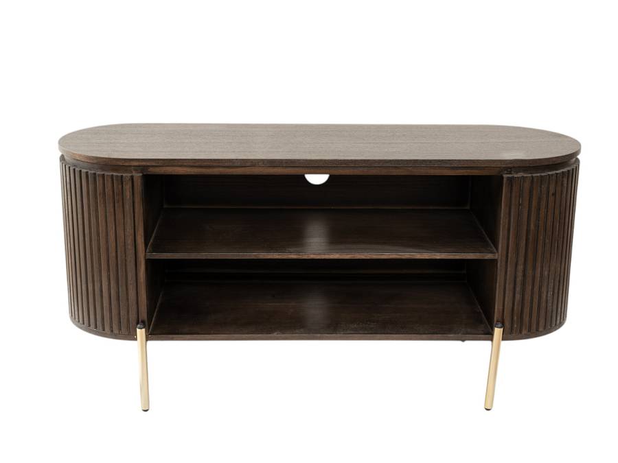 ΕΠΙΠΛΟ ΤΗΛΕΩΡΑΣΗΣ ΚΑΦΕ ΜΕ ΜΕΤΑΛΛΙΚΑ ΧΡΥΣΑ ΠΟΔΙΑ 120Χ40Χ58ΕΚ