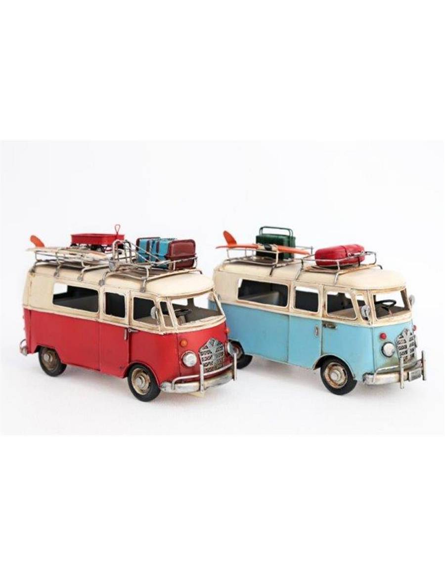 Αυτοκίνητο μινιατούρα CAMPER VAN 2χρώματα 27x17cm