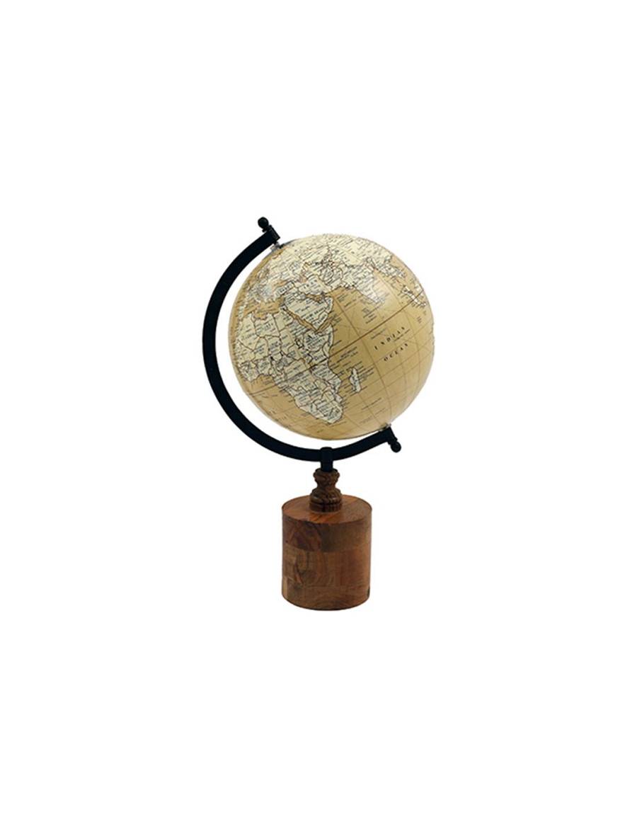 Υδρόγειος σε ξύλινη βάση 37x20cm