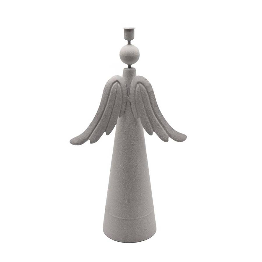 ESPIR ΧΡΙΣΤΟΥΓΕΝΝΙΑΤΙΚΟ ΔΙΑΚΟΣΜΗΤΙΚΟ ΑΓΓΕΛΟΣ 25.5x13.5x50 ΜΕΤΑΛΛΟ ΛΕΥΚΟ