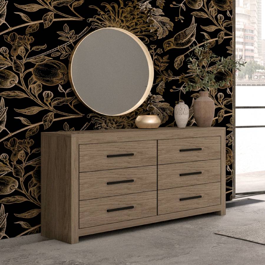 DODO ΣΥΡΤΑΡΙΕΡΑ OAK ΣΚΟΥΡΟ 132x45x75