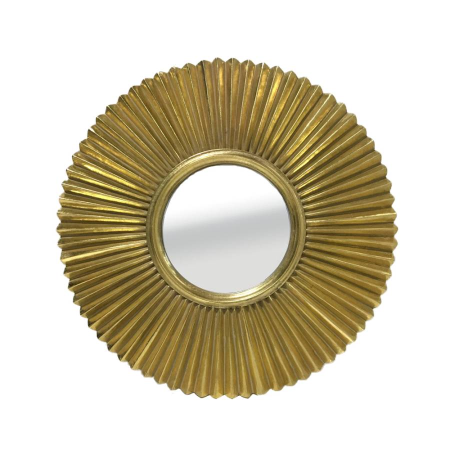 SOL ΚΑΘΡΕΠΤΗΣ ΤΟΙΧΟΥ 50x50x3.5 POLYRESIN ΧΡΥΣΟ ANTIQUE